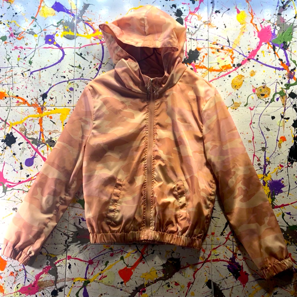 Pink camo, Satin jacket size small